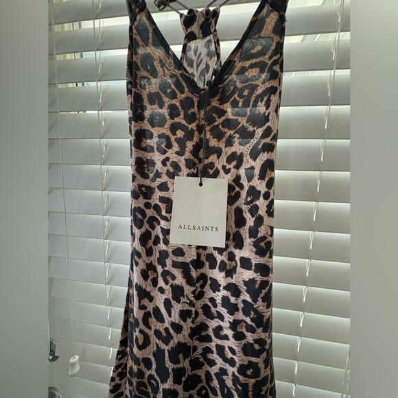 🆕Leopard Print all saints Maxi dress - Picture 3 of 6